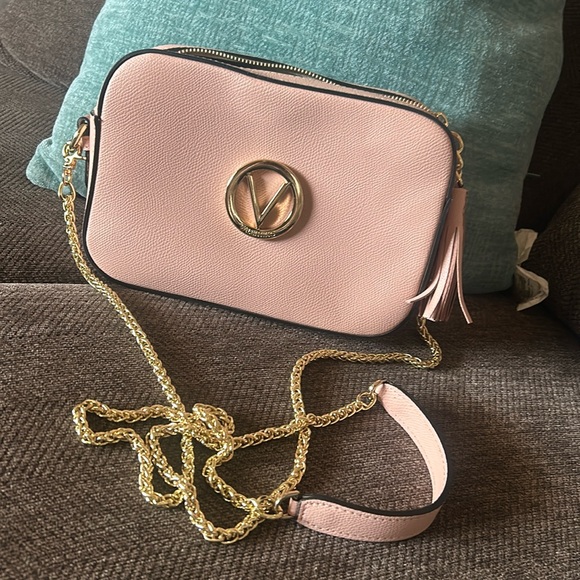 Valentino By Mario Valentino Handbags - Valentino by Mario Valentino box pink crossbody handbag chain strap small